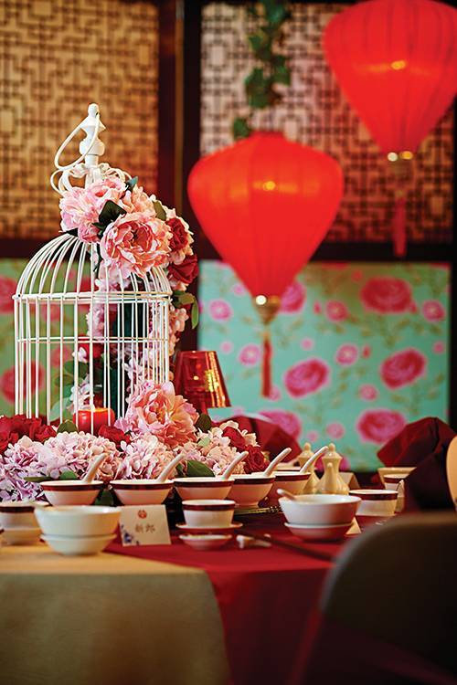 An inspired wedding table set-up for an elegant Chinese wedding