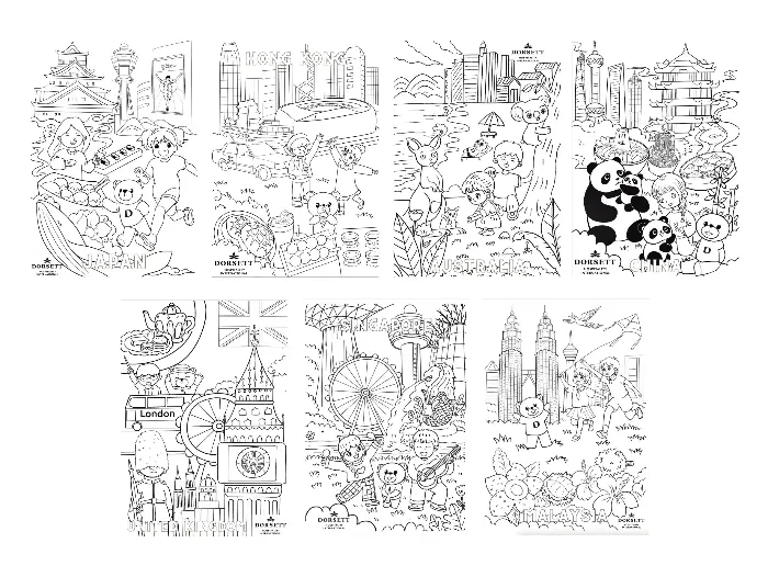 Dorsett Kids Coloring Paper