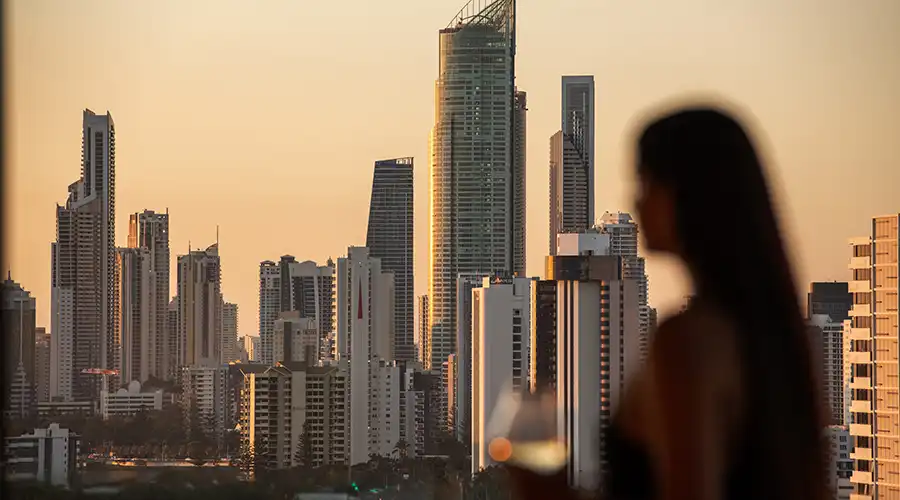 View Of City Skyline From Dorsett