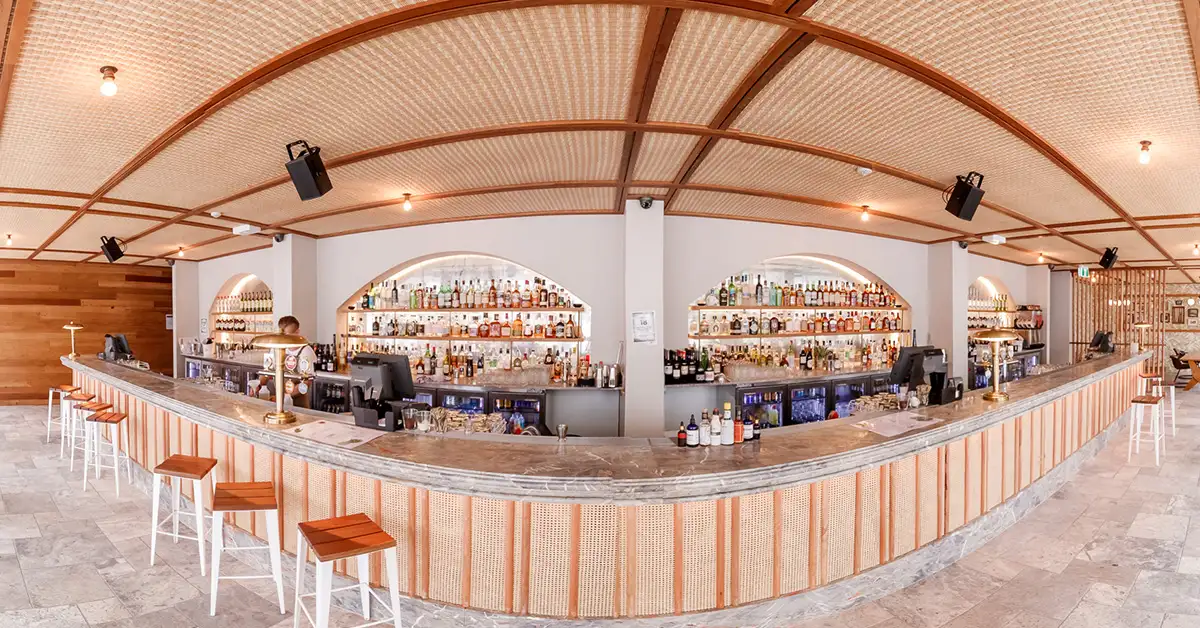 Panoramic view of The Island Rooftop bar