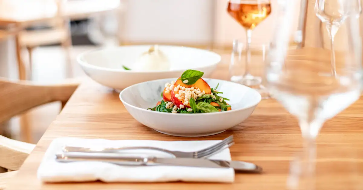 Seasonal dish at Orzro Restaurant