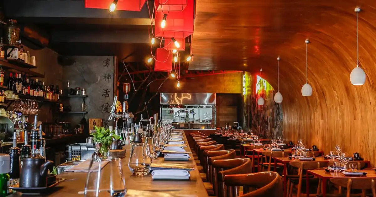 Interior of a japanese bar, Etsu Izakaya