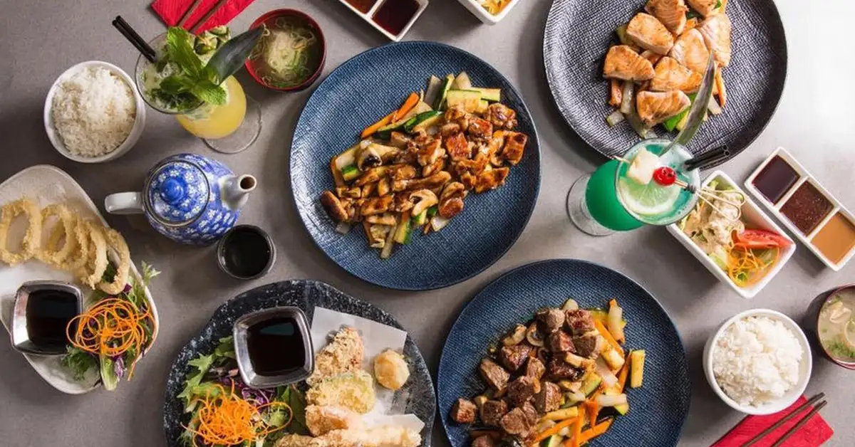 Teppanyaki feast at Kamikaze Teppanyaki, Pacific Fair