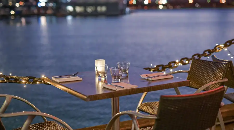 Table in a Surfers Paradise restaurant