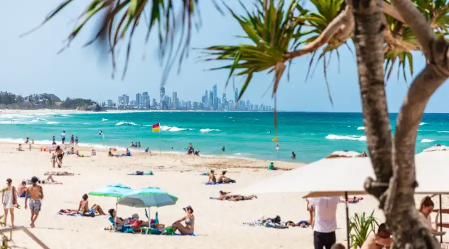Burleigh Heads Beach on the Gold Coast