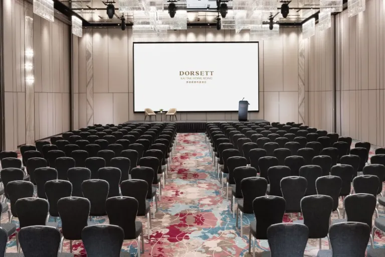 Dorsett Kai Tak Hotel lobby and reception.