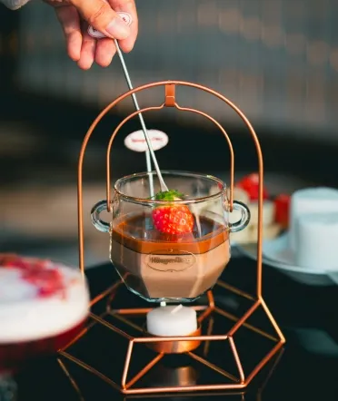 Valentine’s Chocolate Fondue Bliss