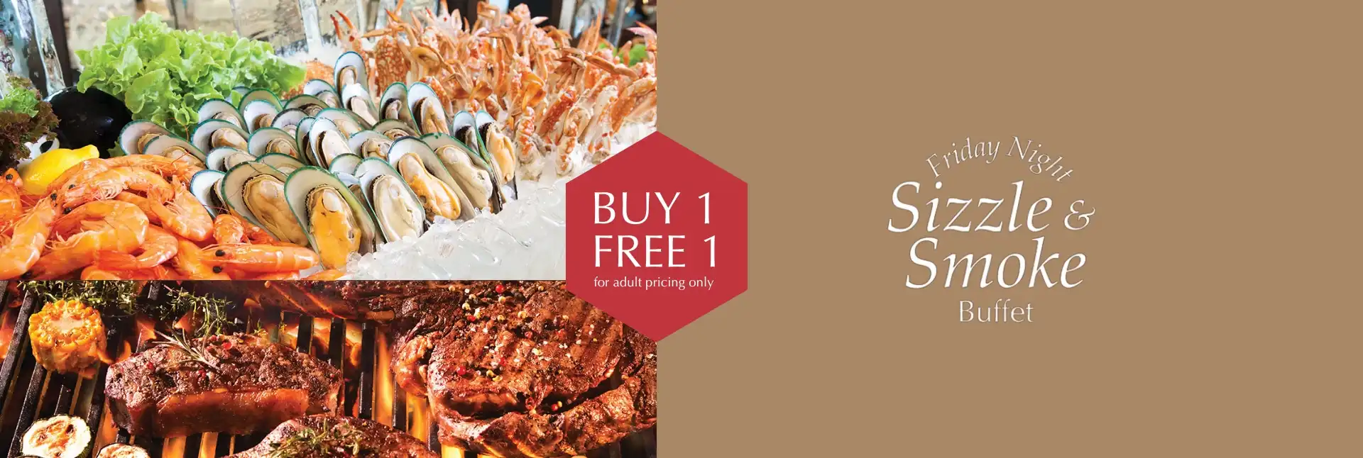 Friday Night: Sizzle and Smoke Buffet