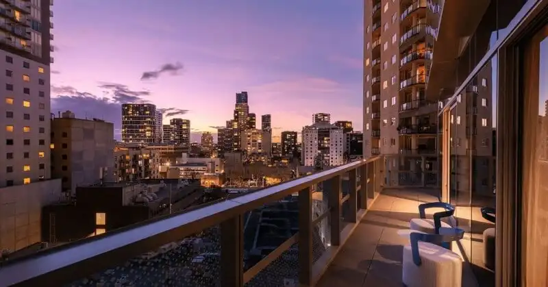 View from the Balcony Suite at Dorsett Melbourne View from the Balcony Suite at Dorsett Melbourne