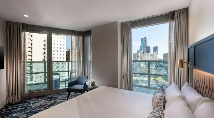 Balcony suite with view at Dorsett Melbourne