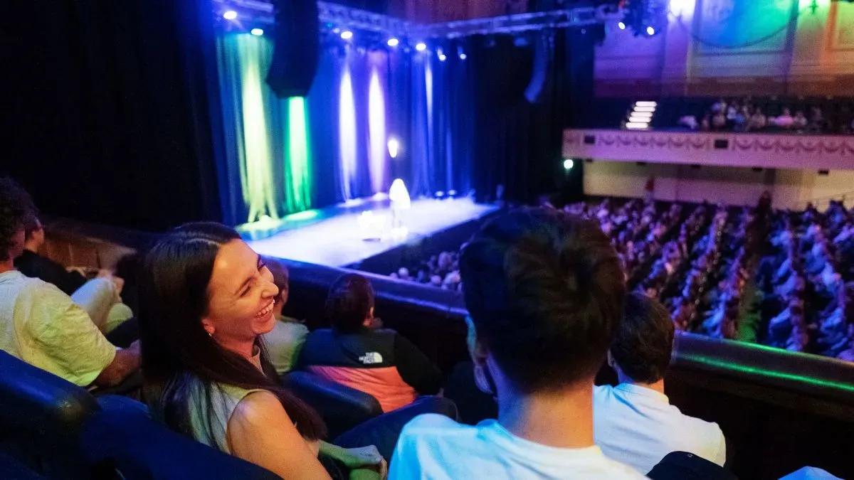 Audience enjoying a performance at the Melbourne International Comedy Festival