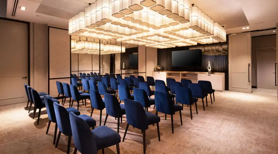 Meeting Room Three theatre setup at Dorsett Melbourne