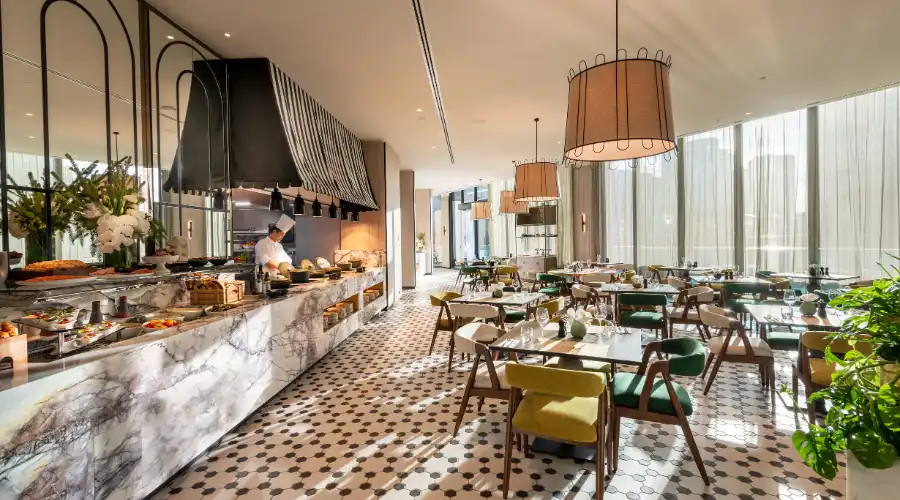 Interior of Dorsett Melbourne hotel