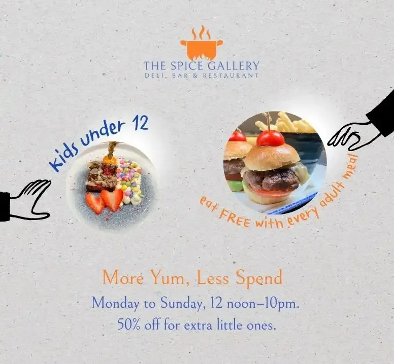 Kids Eat Free at The Spice Gallery