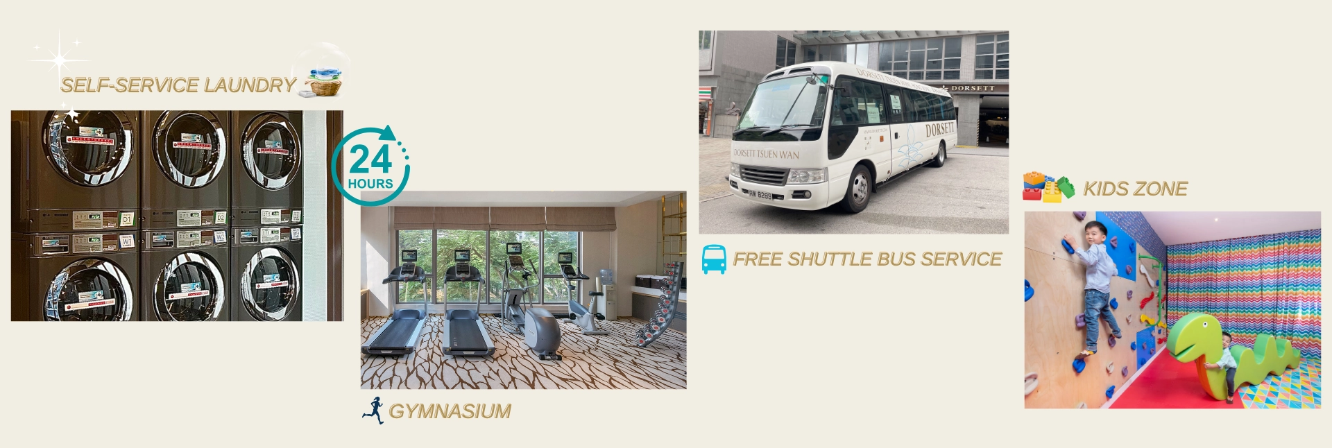 Facilities of Dorsett Tsuen Wan Hotel.