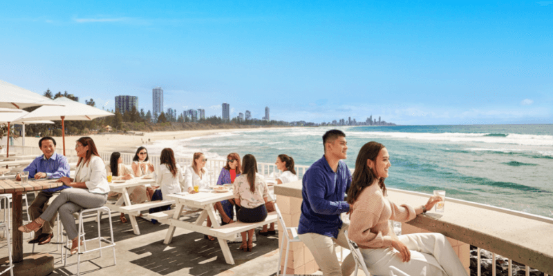 bar area with views of burleigh qld