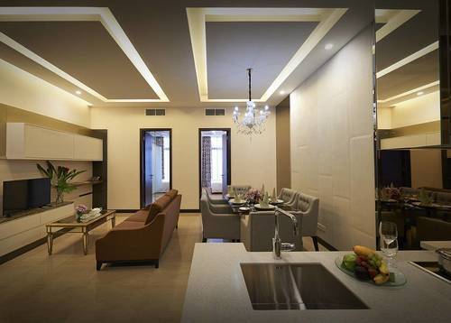 双卧室公寓套房 - 武吉免登帝盛服务式公寓 设计现代时尚，适合长住宾客