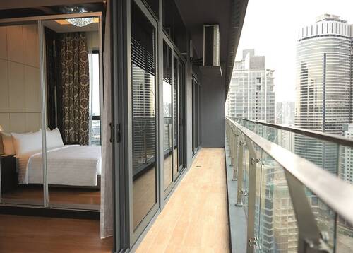 主卧 - 武吉免登帝盛服务式公寓 观赏迷人的城市景致，开启在吉隆坡的完美一天